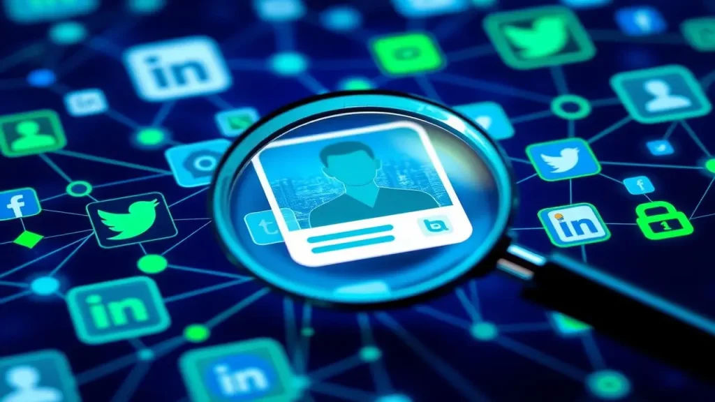 Redes profesionales modernas en azul y verde