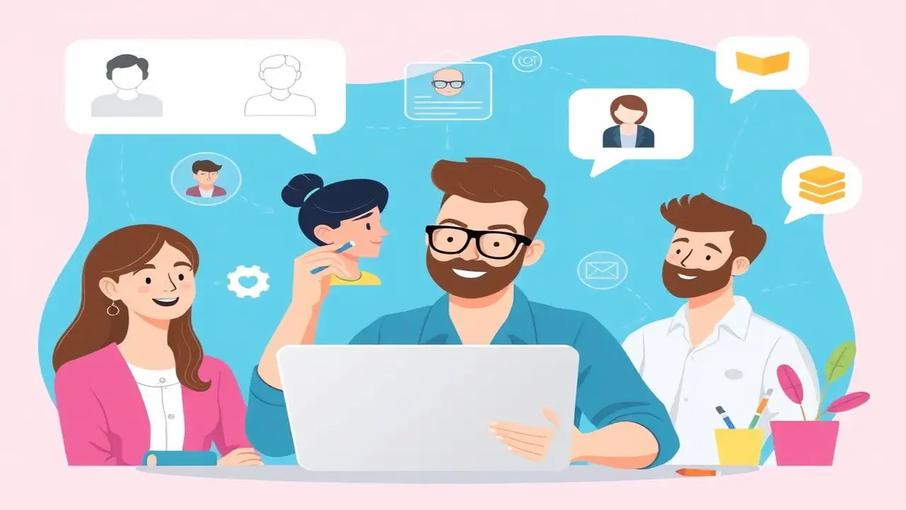 Diseño vibrante moderno, estrategia y visualización