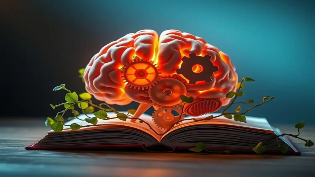 Cerebro luminoso, logros vibrantes y etéreos