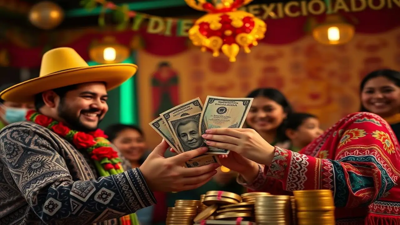 Aguinaldo mexicano: dinero, fiesta, alegría, peso